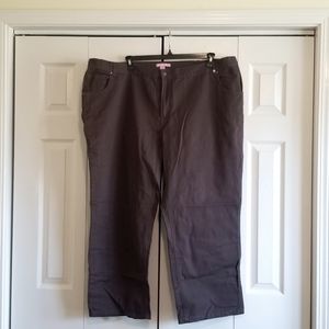 Woman Within Plus Size Brown Jeans